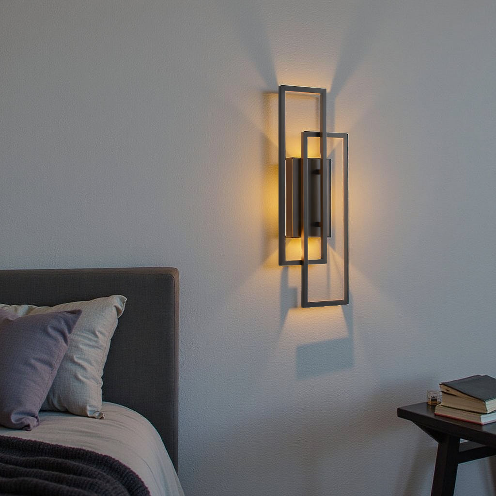 Lereks - Rectangular Geometric LED Wall Lamp