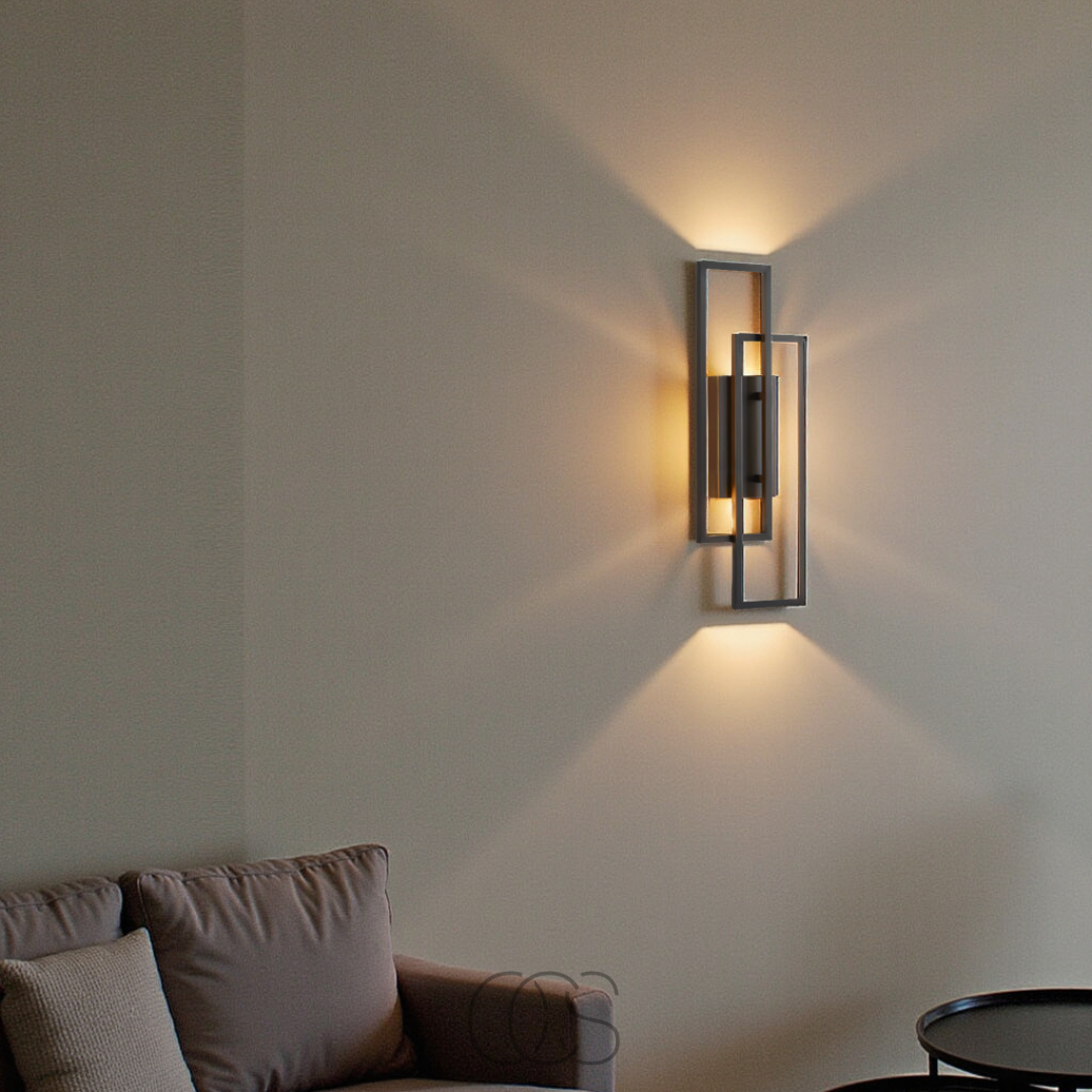 Lereks - Rectangular Geometric LED Wall Lamp