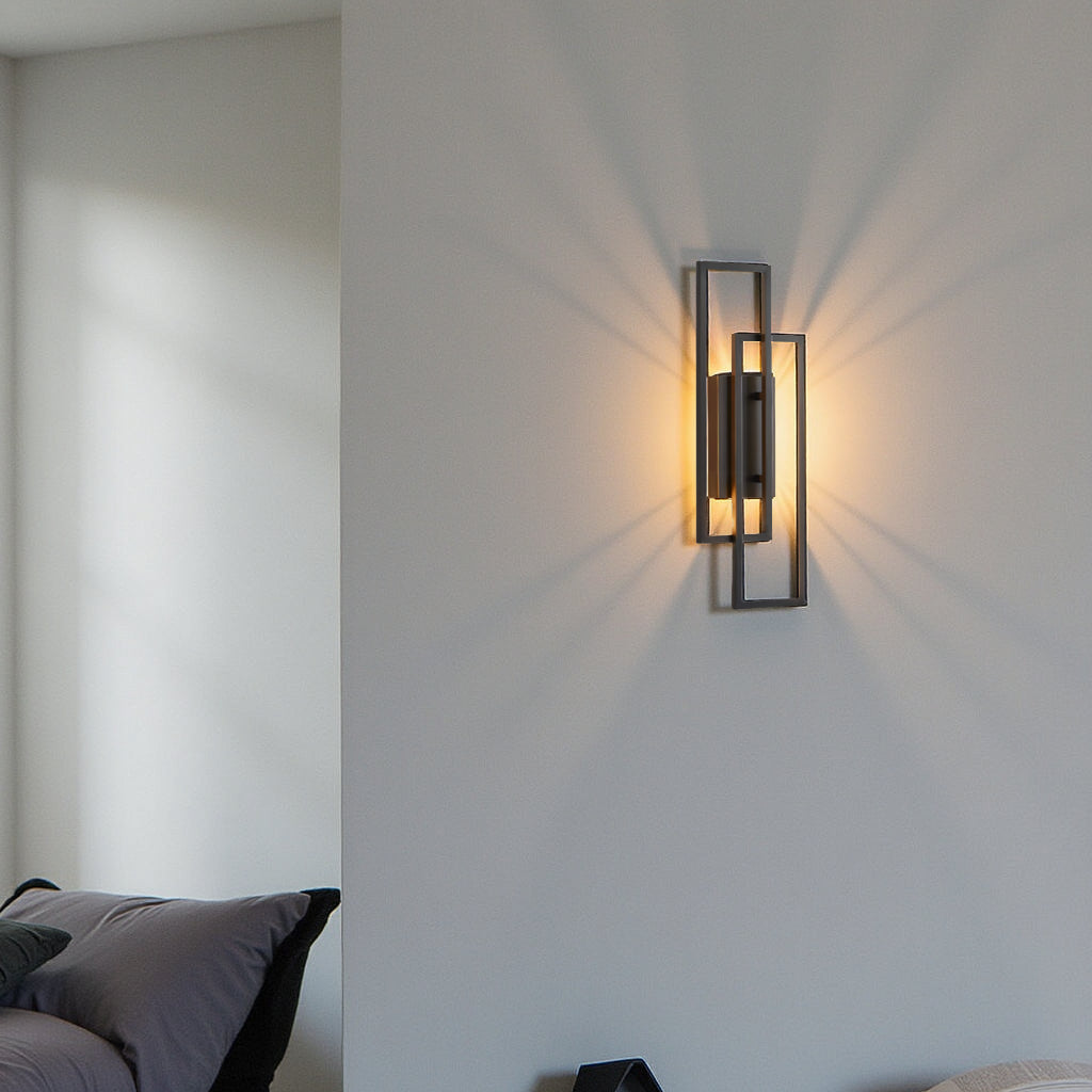 Lereks - Rectangular Geometric LED Wall Lamp
