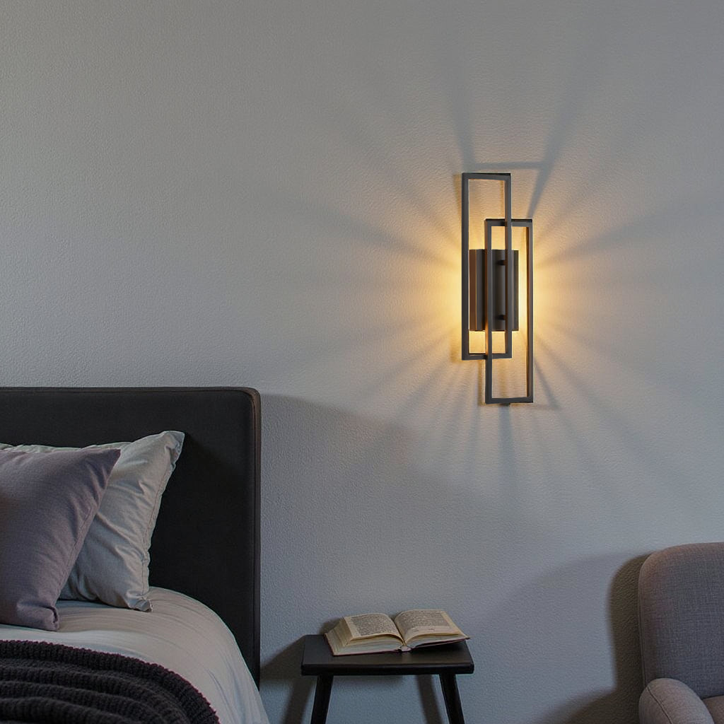 Lereks - Rectangular Geometric LED Wall Lamp