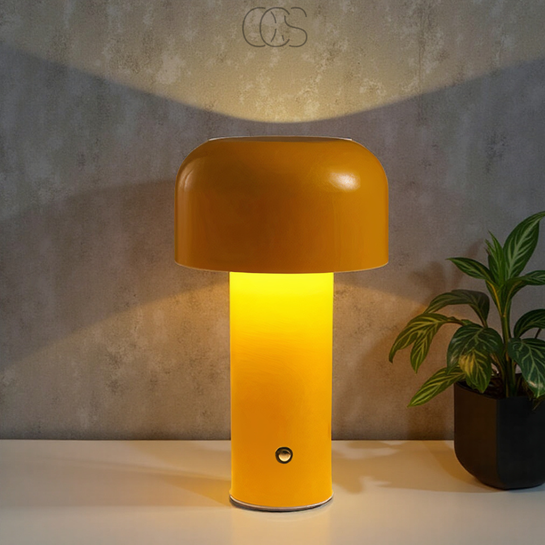Lereks - Retro Table Lamp – wireless, dimmable & can be placed anywhere