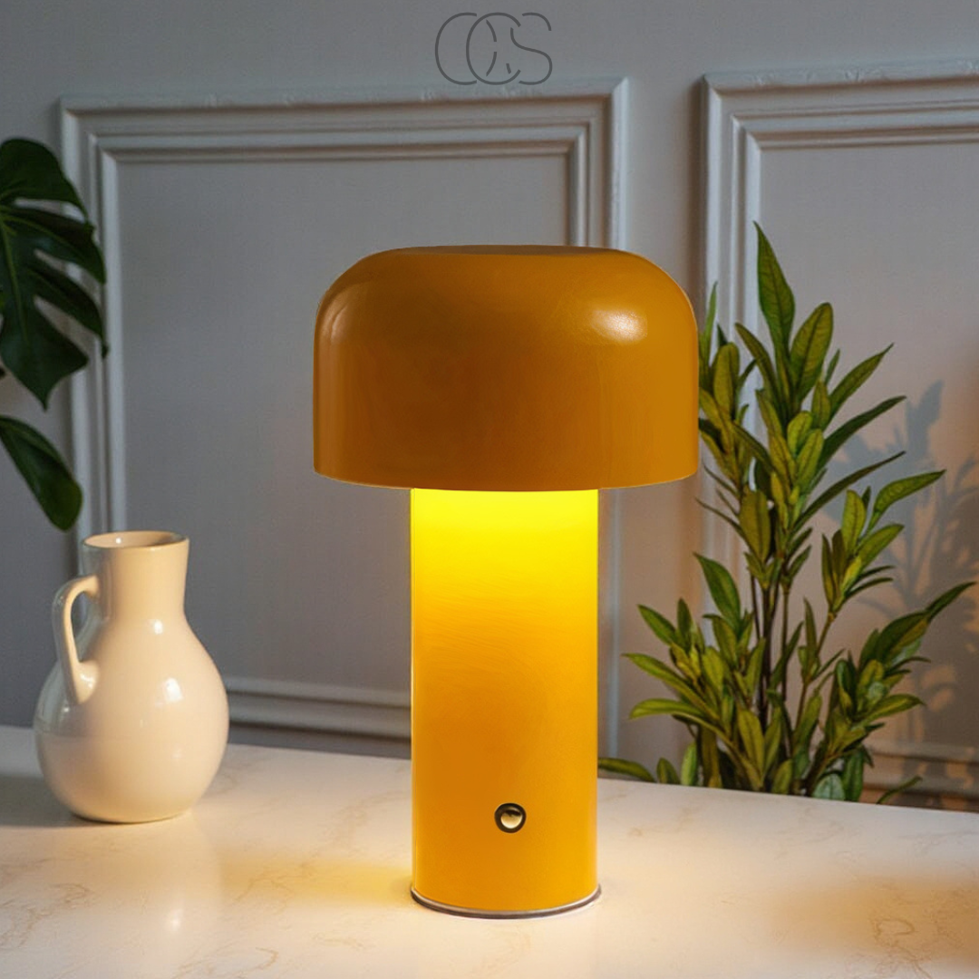 Lereks - Retro Table Lamp – wireless, dimmable & can be placed anywhere