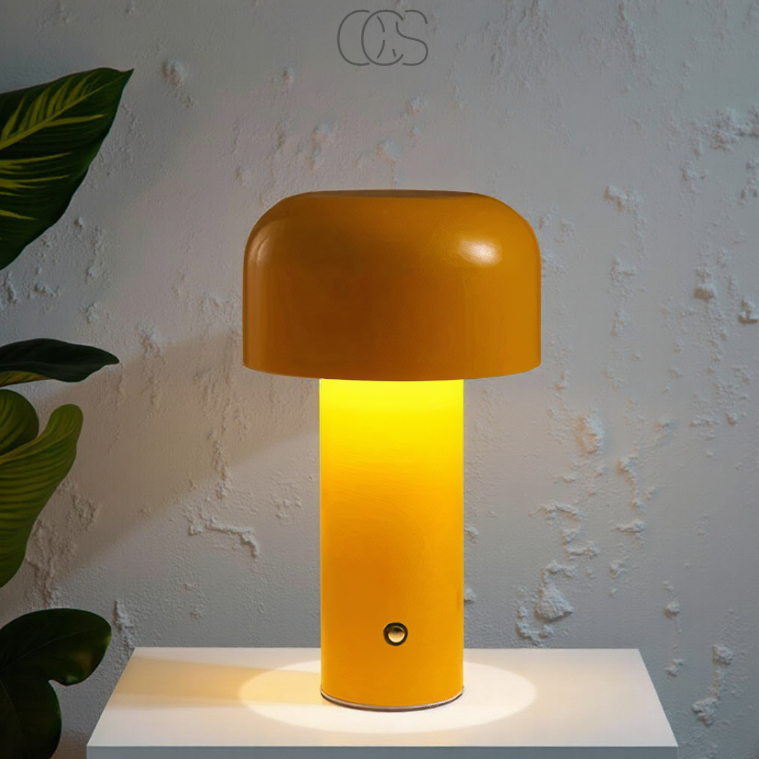 Lereks - Retro Table Lamp – wireless, dimmable & can be placed anywhere