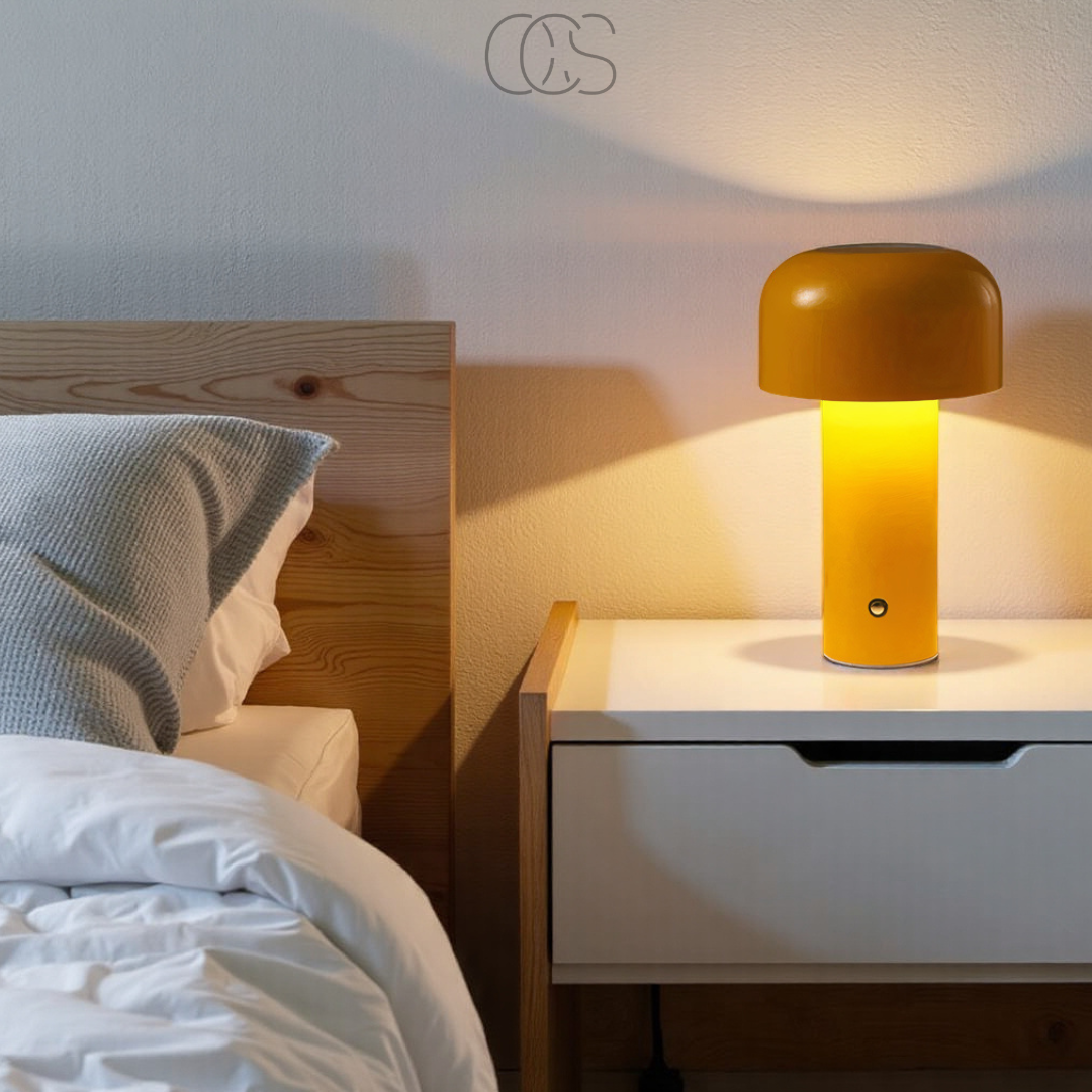 Lereks - Retro Table Lamp – wireless, dimmable & can be placed anywhere