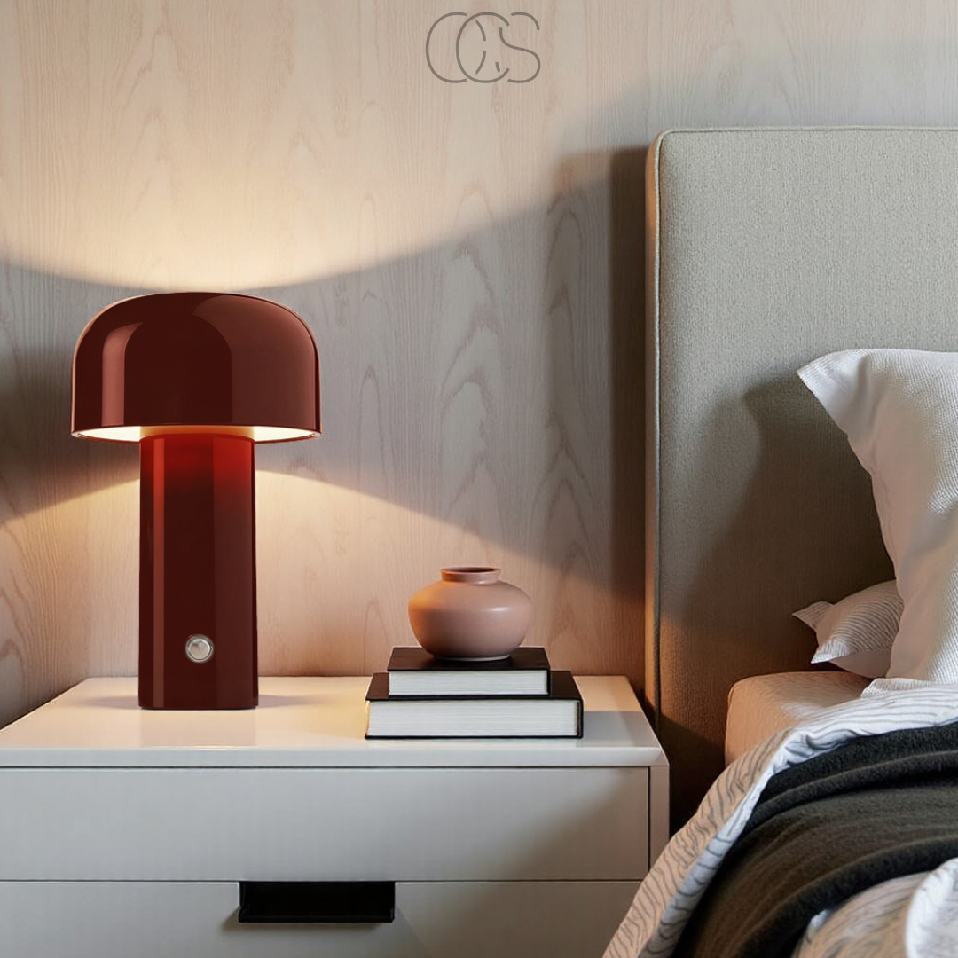 Lereks - Retro Table Lamp – wireless, dimmable & can be placed anywhere