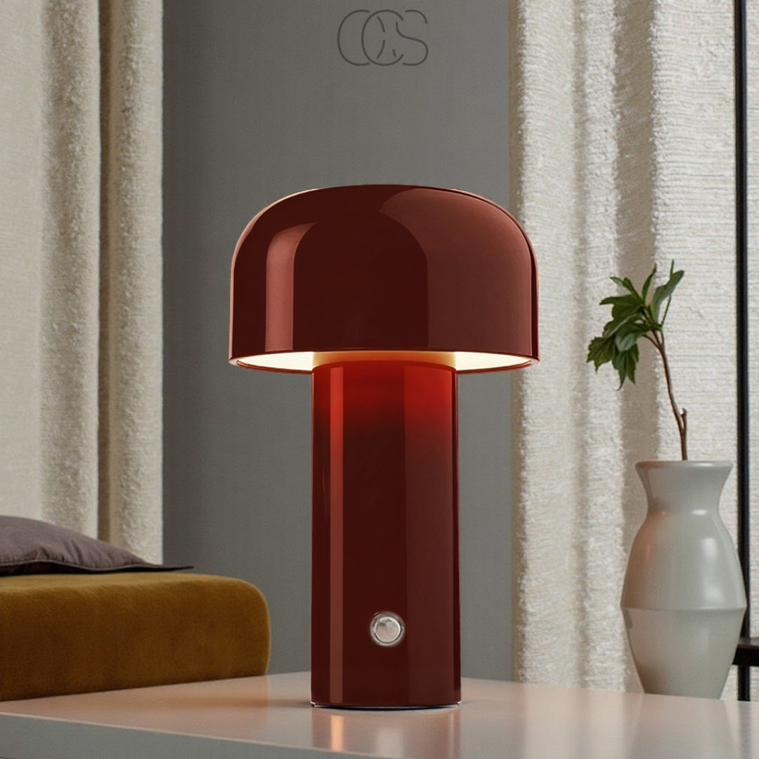 Lereks - Retro Table Lamp – wireless, dimmable & can be placed anywhere