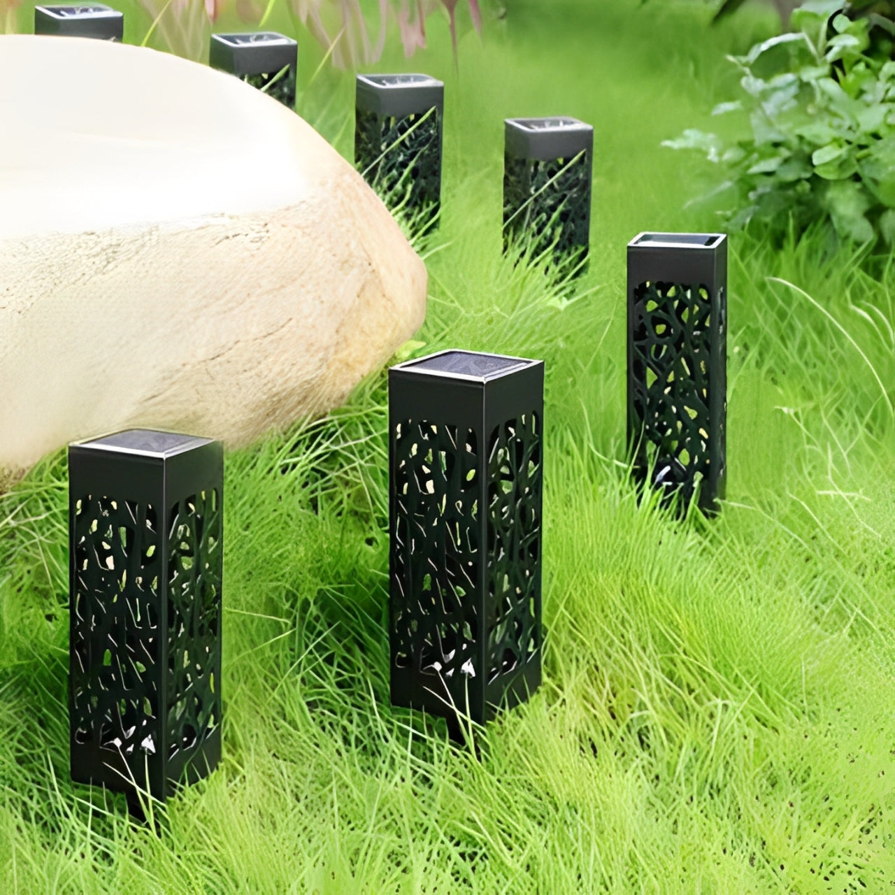 Lereks - Solar Garden Light Pole - Wireless Solar Outdoor Lamp