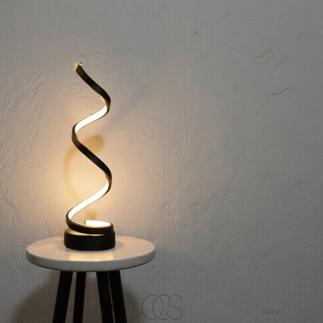 Lereks - Spiral Lamp – modern design with 3 light colors & energy-efficient LED