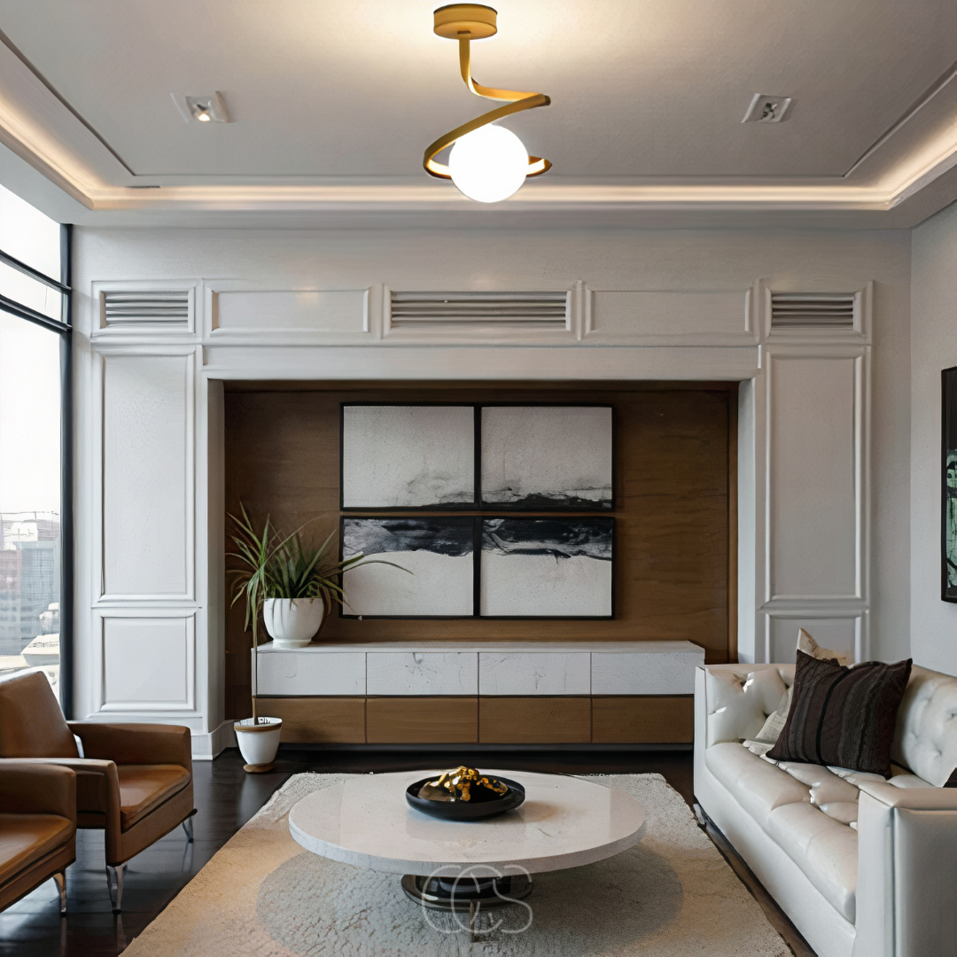 Lereks - Spiral with Ball Ceiling Lamp – luxury in a playful design