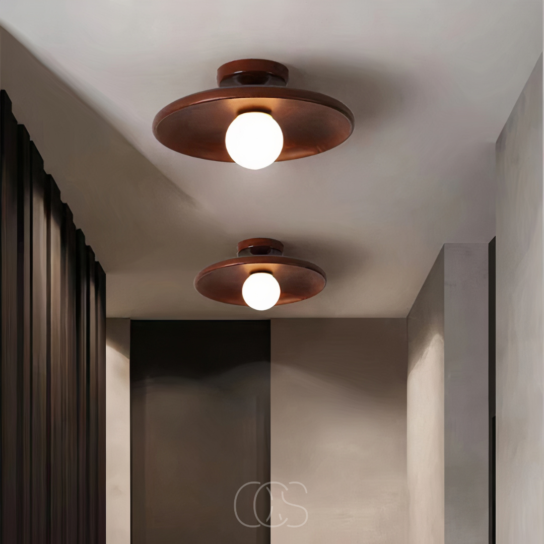 Lereks - Walnut Ceiling Lamp - Luxury Ceiling Lamp Wood