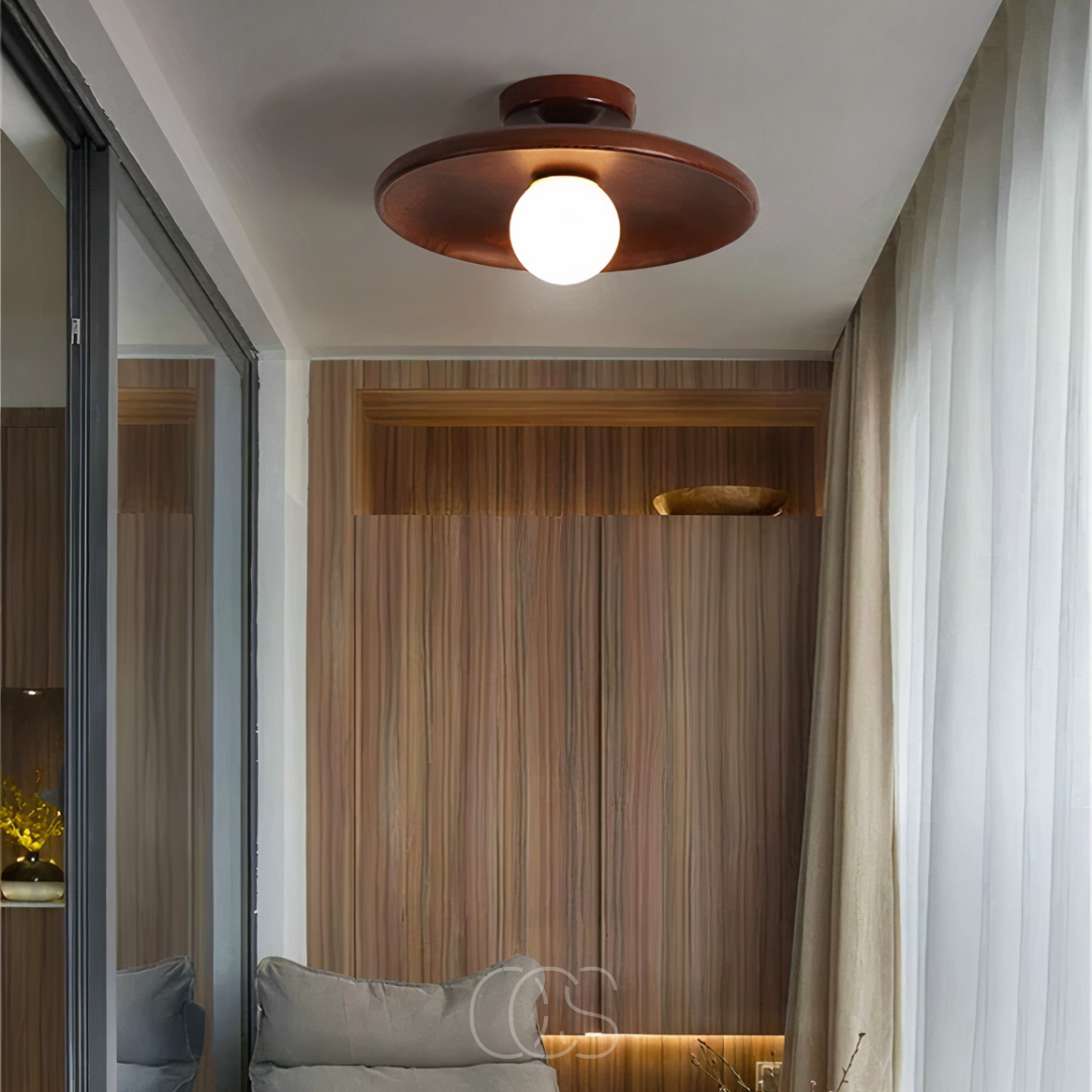 Lereks - Walnut Ceiling Lamp - Luxury Ceiling Lamp Wood