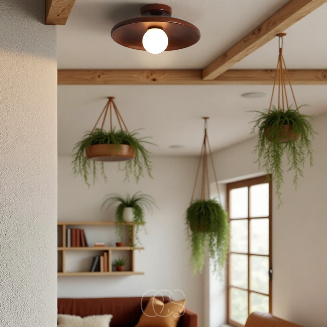 Lereks - Walnut Ceiling Lamp - Luxury Ceiling Lamp Wood