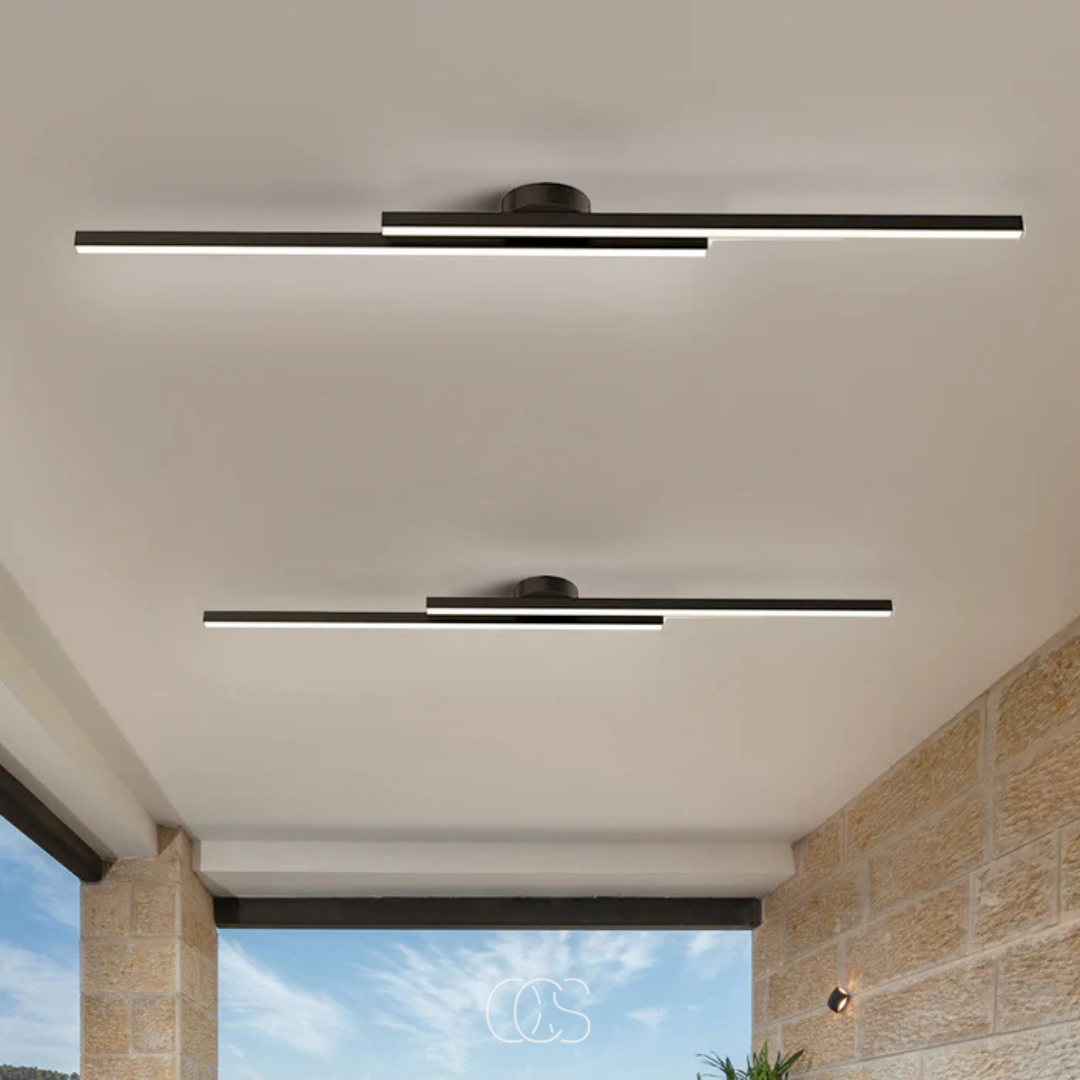 Lereks - modern aluminum ceiling lamp - Sleek ceiling lighting