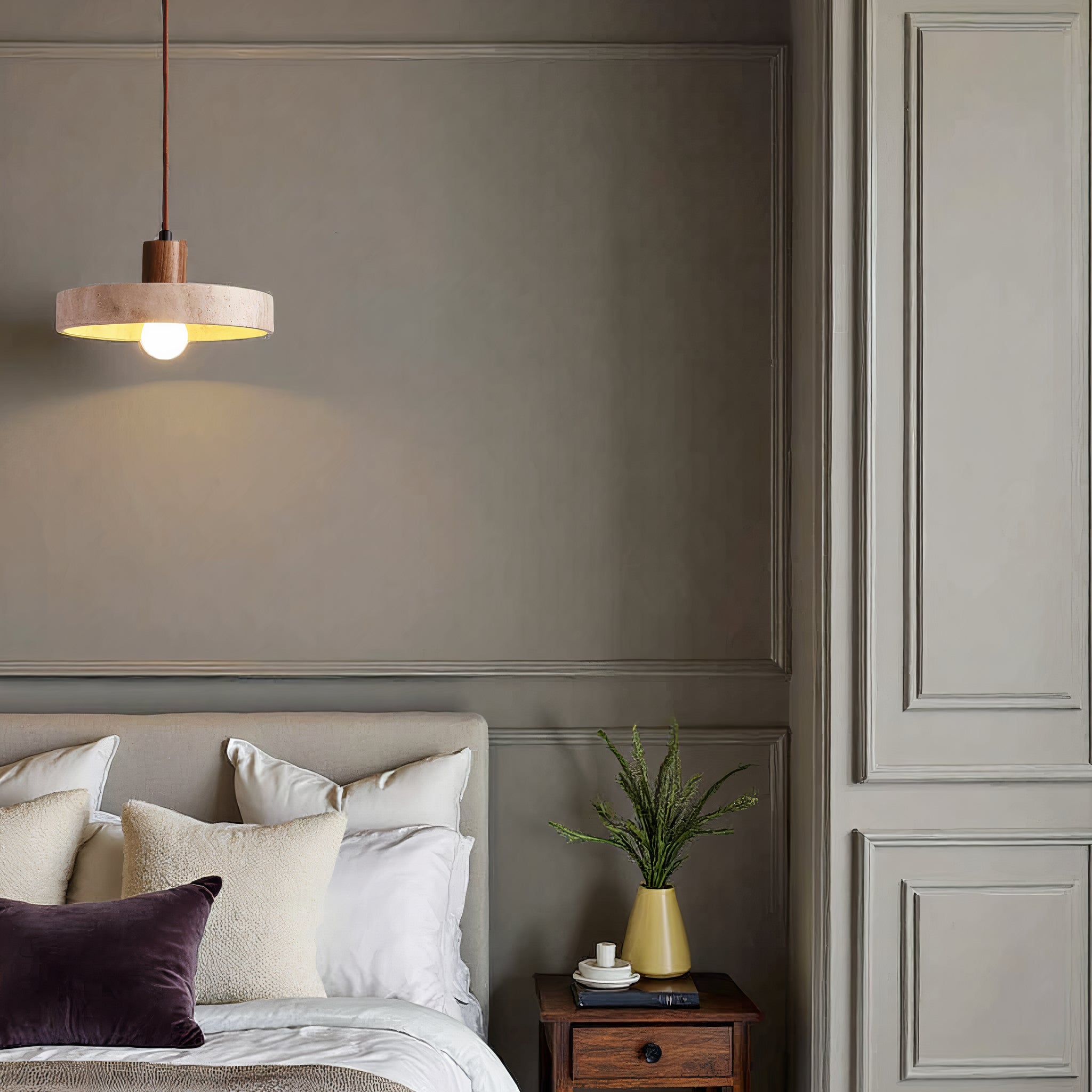 Lereks - pendant lamp in natural stone - Unique & Adjustable