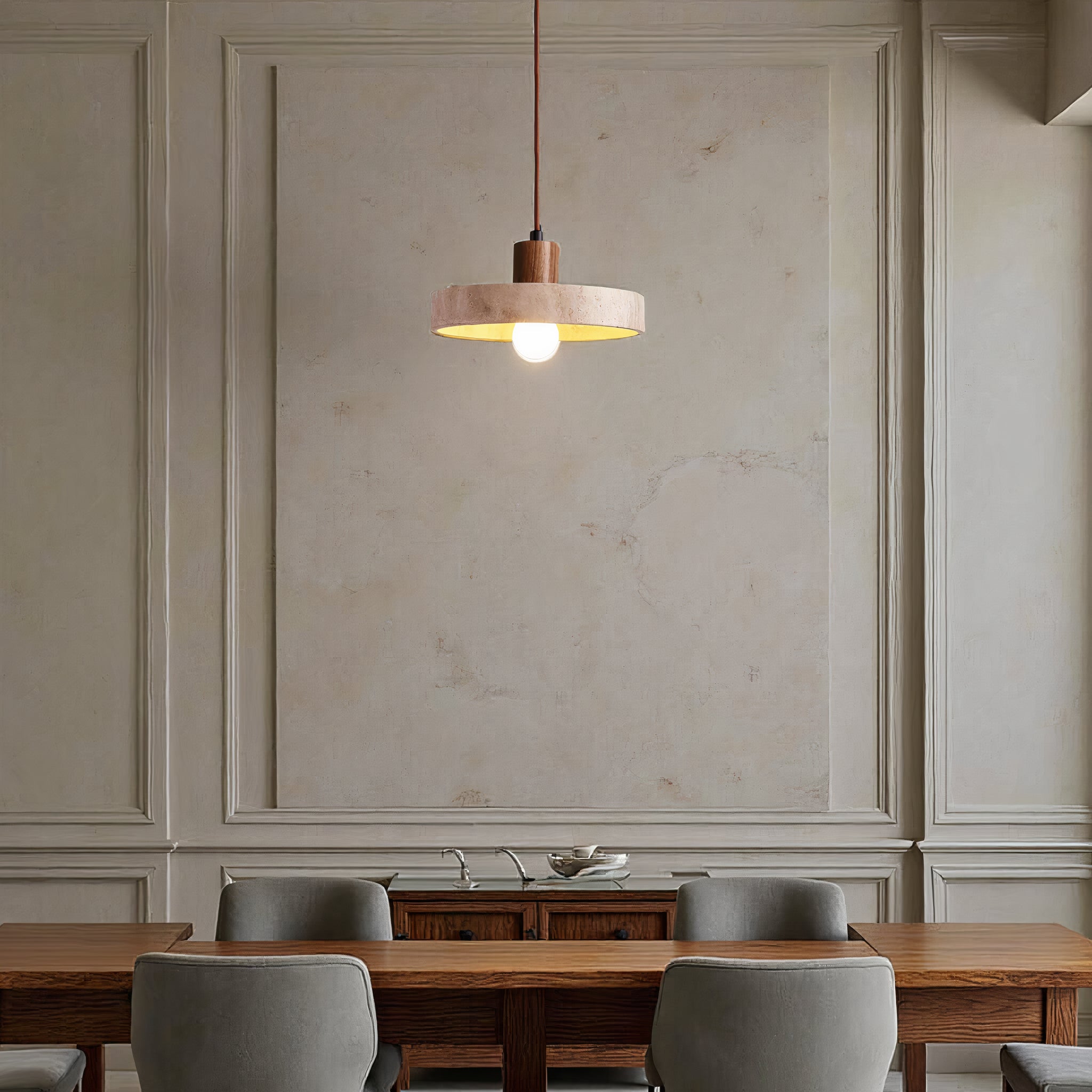 Lereks - pendant lamp in natural stone - Unique & Adjustable