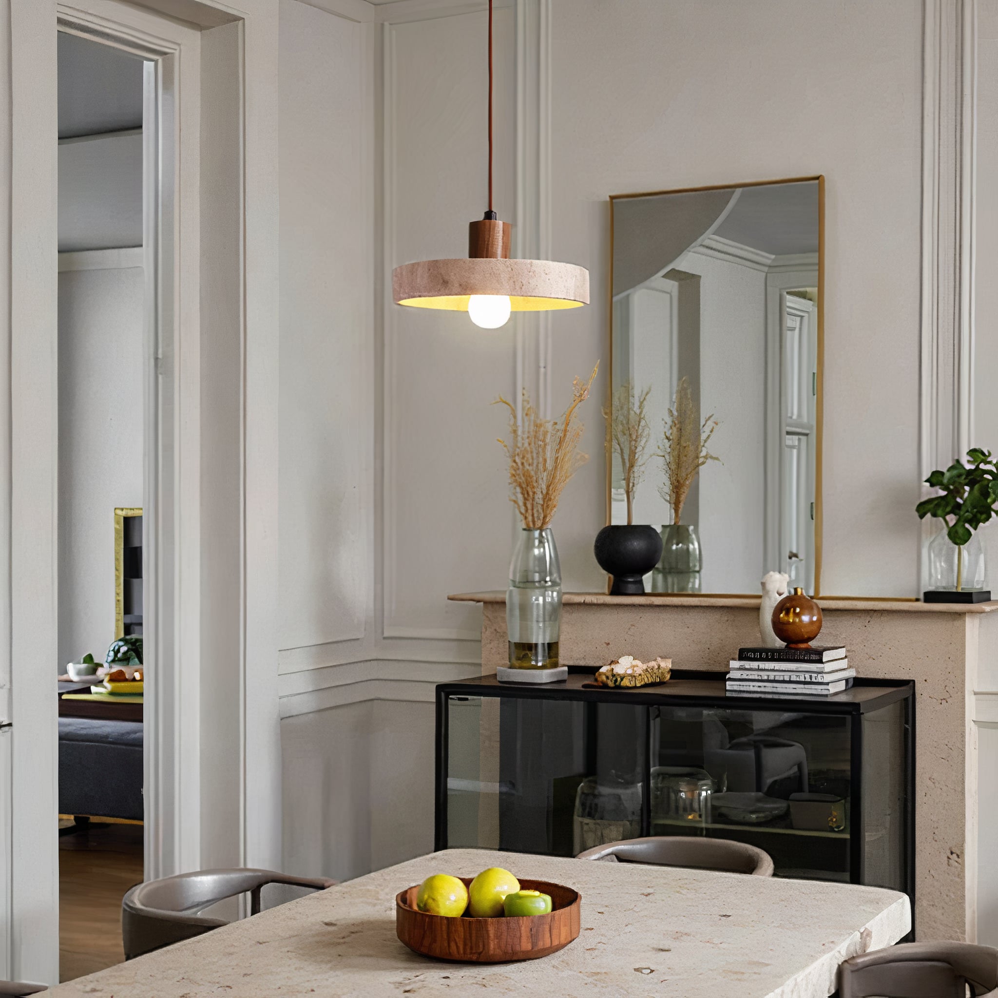 Lereks - pendant lamp in natural stone - Unique & Adjustable