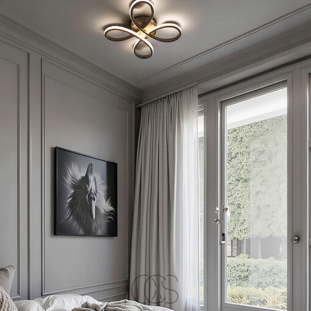 Lereks – Ceiling lamp LED Klaver – Modern design with atmospheric dimming function