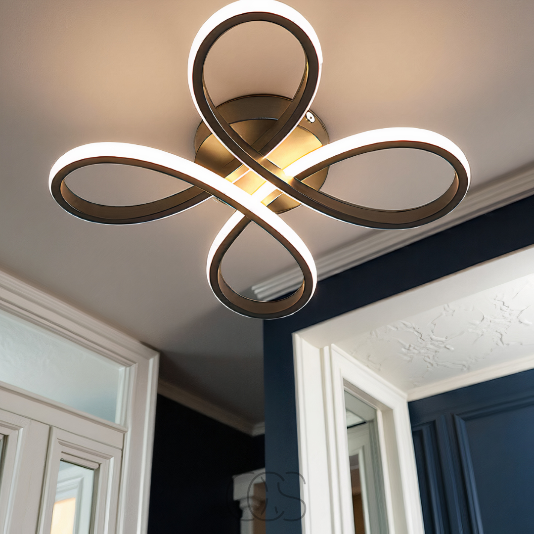 Lereks – Ceiling lamp LED Klaver – Modern design with atmospheric dimming function