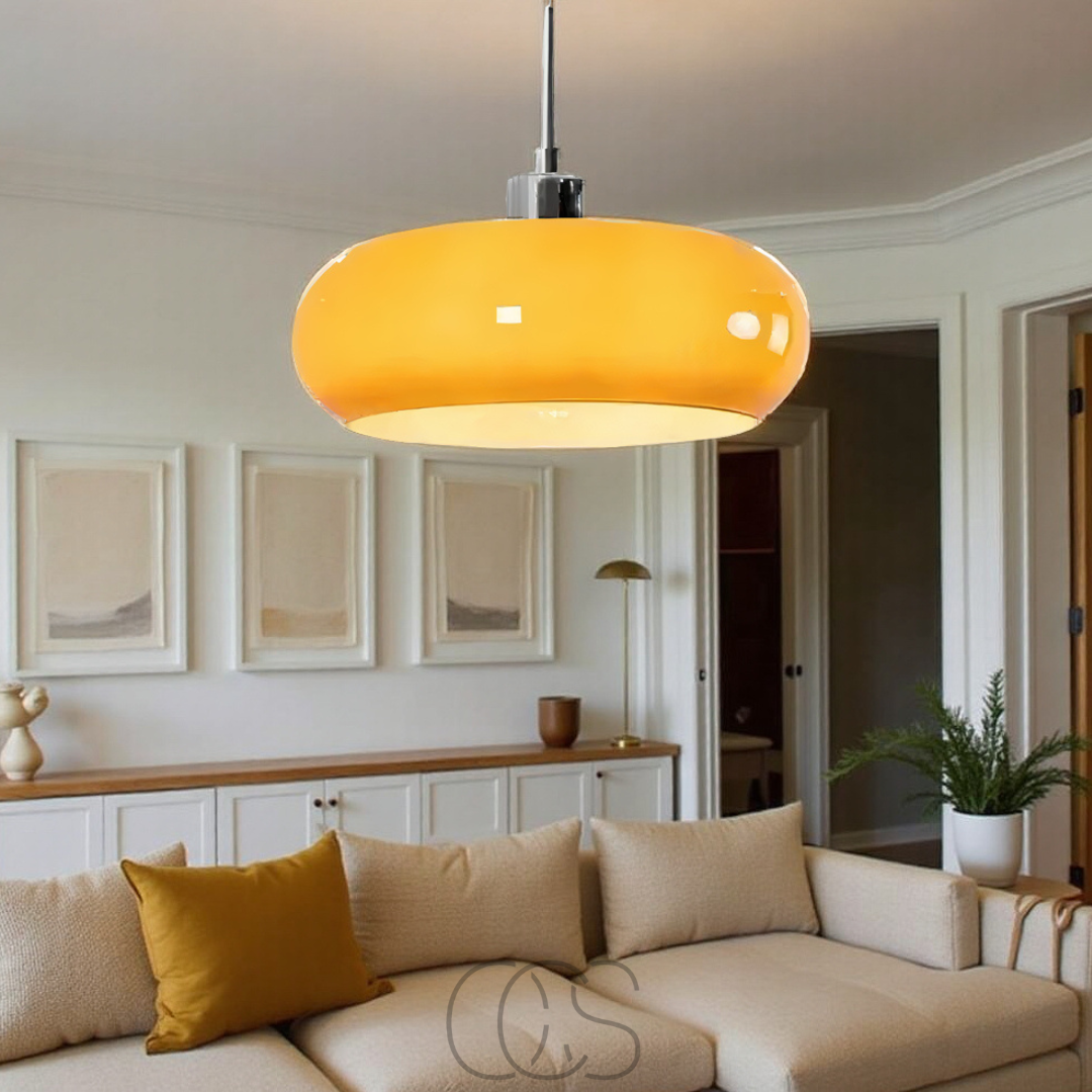 Lereks – Nordic retro pendant lamp - mouth-blown glass & Scandinavian design