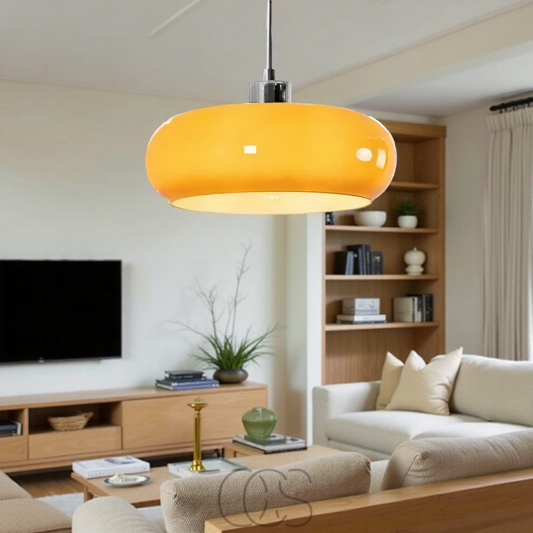 Lereks – Nordic retro pendant lamp - mouth-blown glass & Scandinavian design