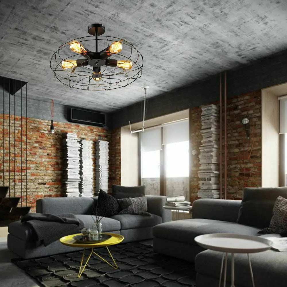 Oakhurst | Retro Cage Chandelier