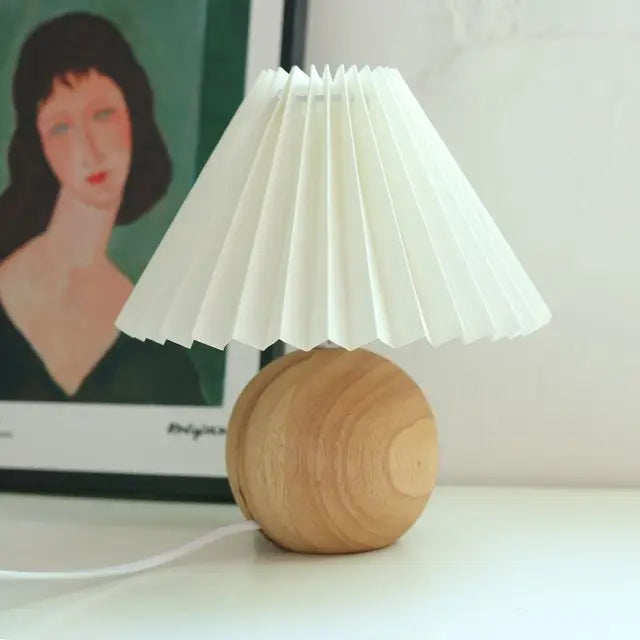Maribel | Vintage Pleated Table Lamp