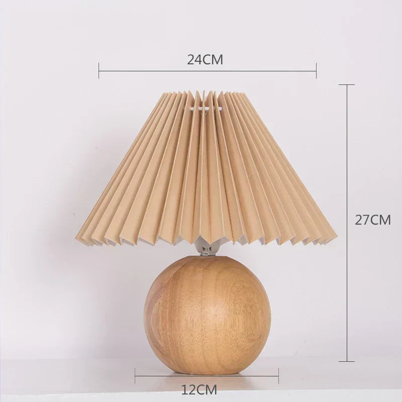Maribel | Vintage Pleated Table Lamp