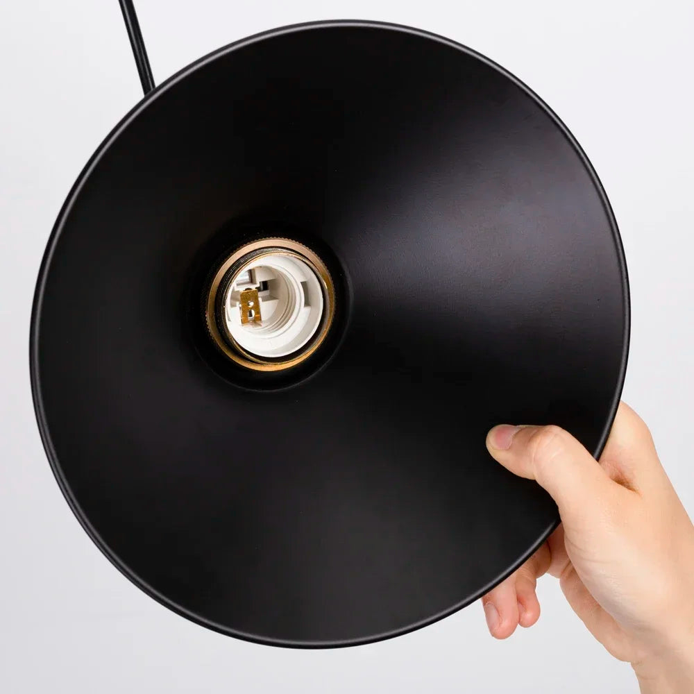 LumenVale | Retro Metal and Glass Pendant Light