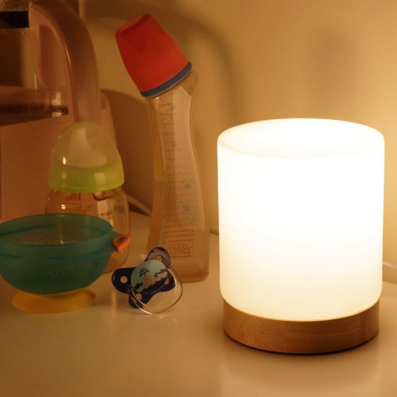 Auralis Mini Glass Table Lamp With Touch-Activated 360-Degree Lighting