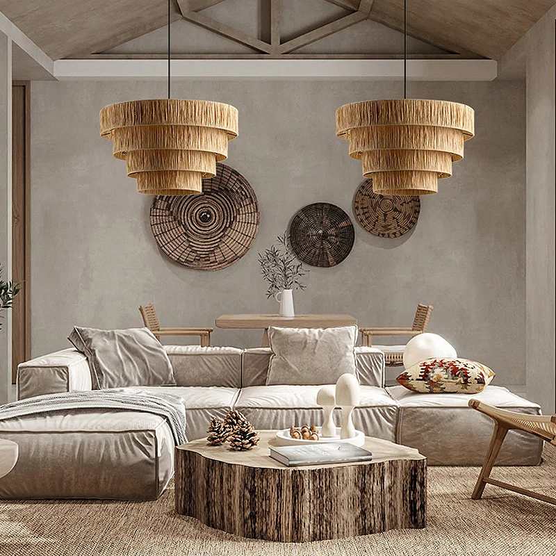 Maribel | Rattan Ceiling Lamp