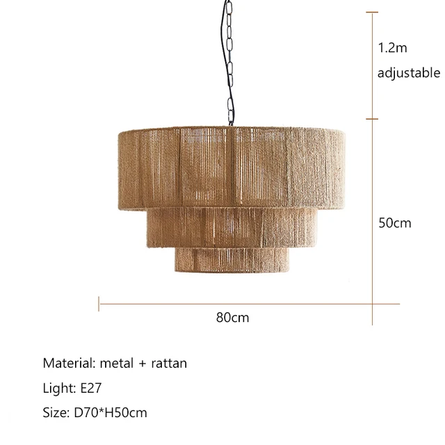 Maribel | Rattan Ceiling Lamp