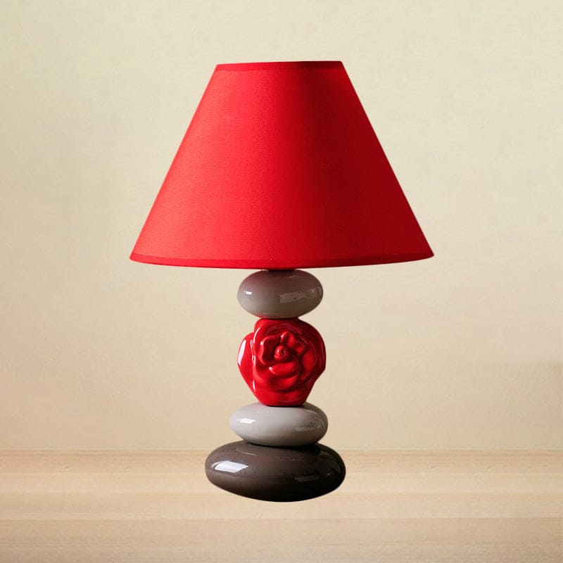 LuminaCasa | Table Lamp With Conical Fabric Shade