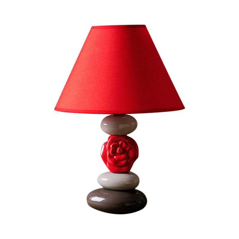 LuminaCasa | Table Lamp With Conical Fabric Shade