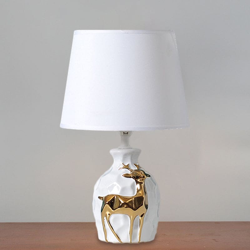 FawnLume | Deer Vase Table Lamp With Flared Base