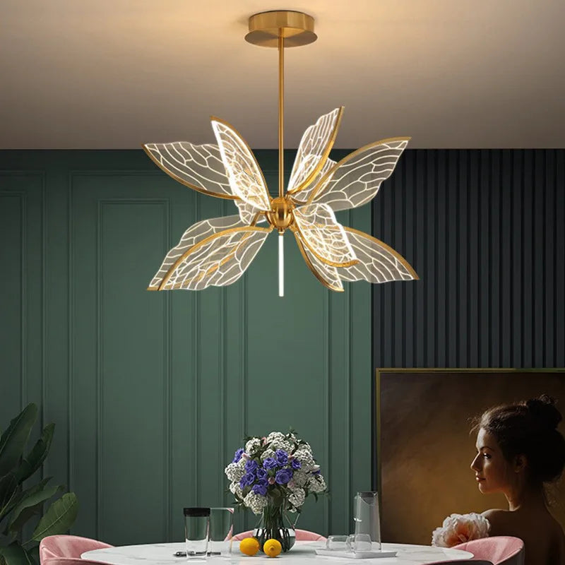 Arielle | Butterfly Acrylic Chandelier