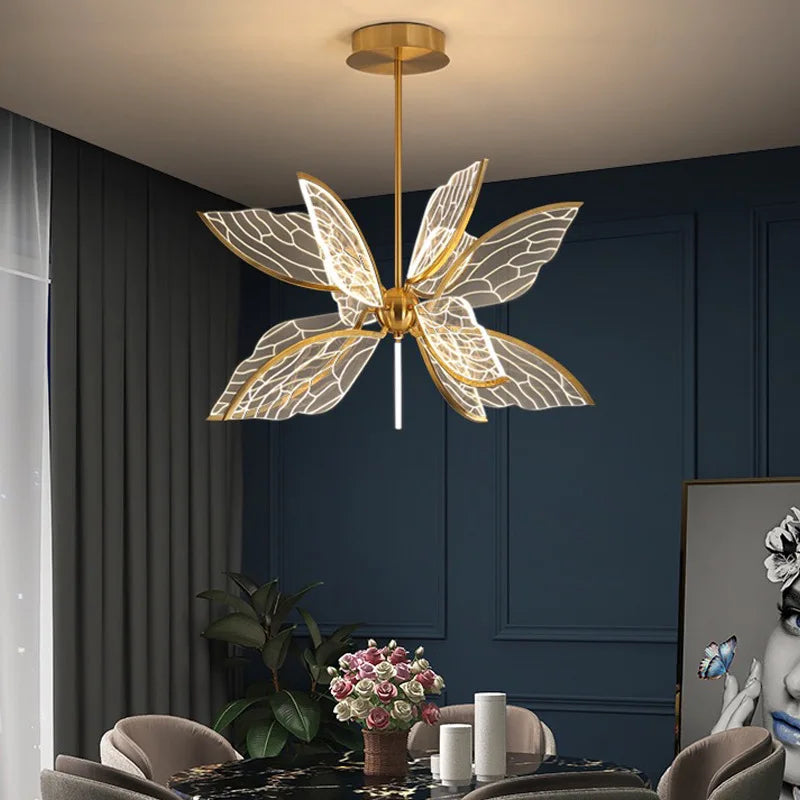 Arielle | Butterfly Acrylic Chandelier