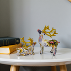 Lereks - Abstract Deer Sculpture - Decorative Table Sculpture in Resin