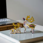 Lereks - Abstract Deer Sculpture - Decorative Table Sculpture in Resin