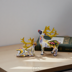 Lereks - Abstract Deer Sculpture - Decorative Table Sculpture in Resin