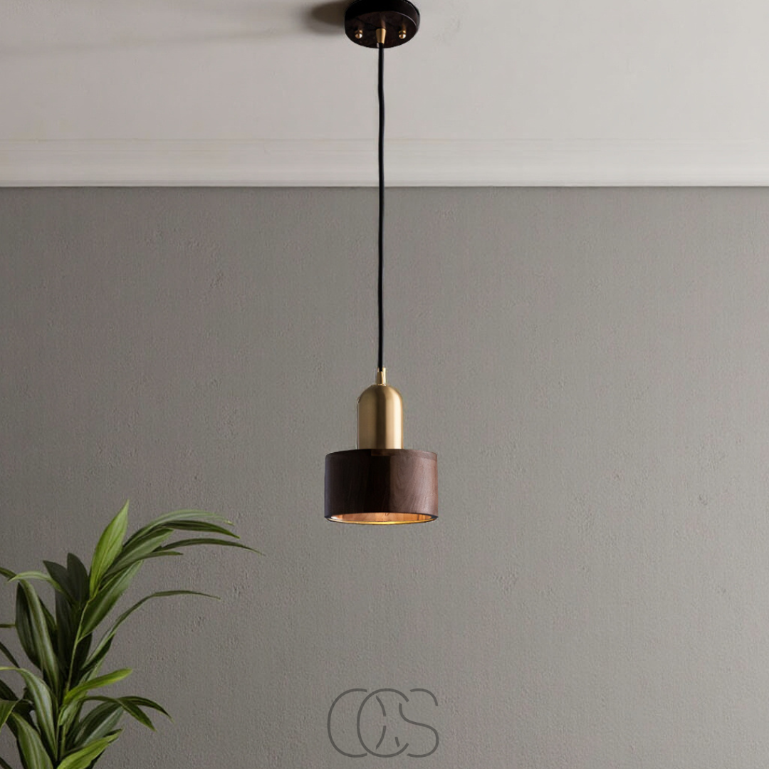 Lereks - Design pendant lamp with gold accent