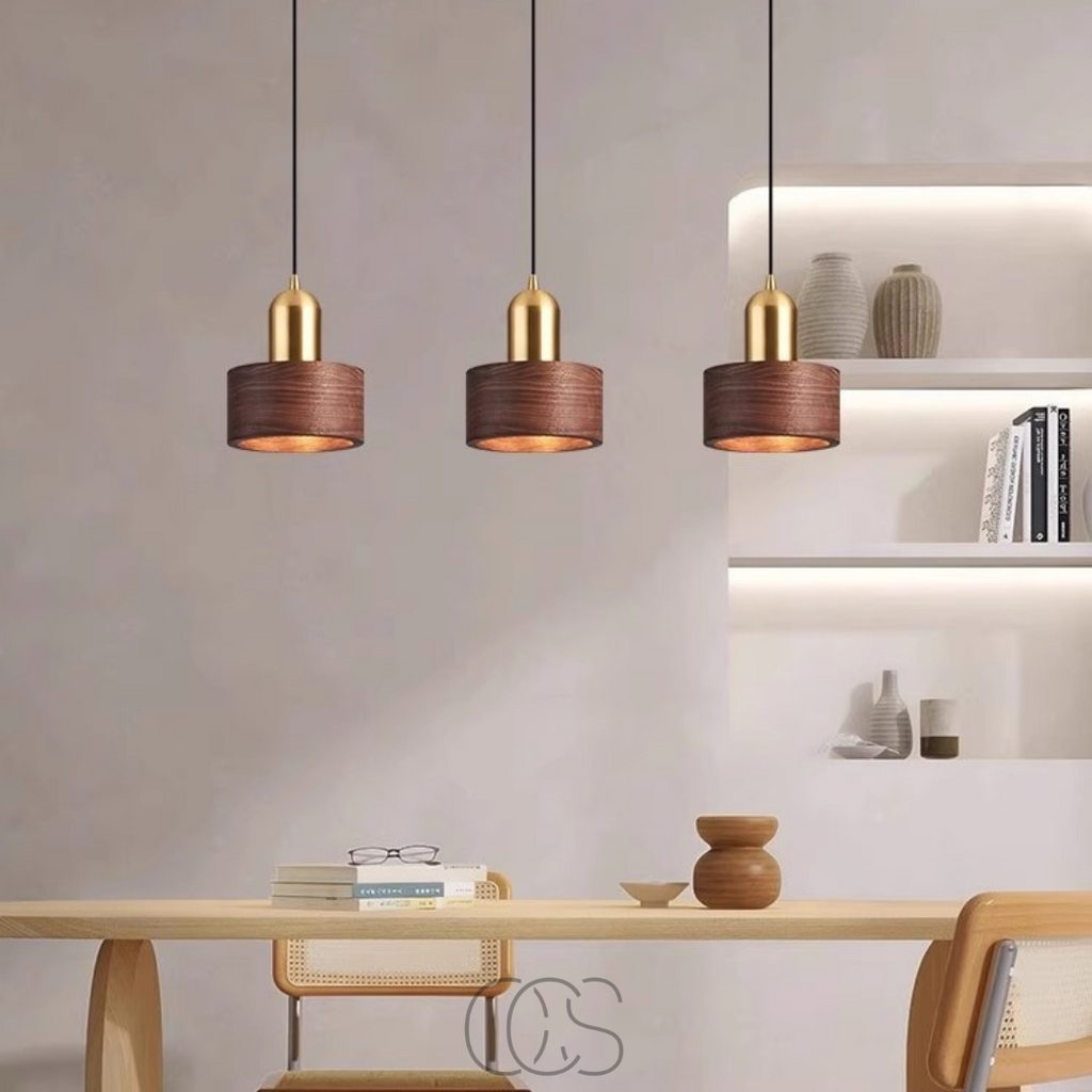 Lereks - Design pendant lamp with gold accent