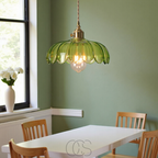 Lereks - Glass Flower Pendant Lamp - Vintage Design