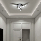 Lereks - LED Lampa sufitowa trójkątna - lampa w satynowym niklu