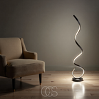 Lereks - Lampada da terra a spirale LED dimmerabile
