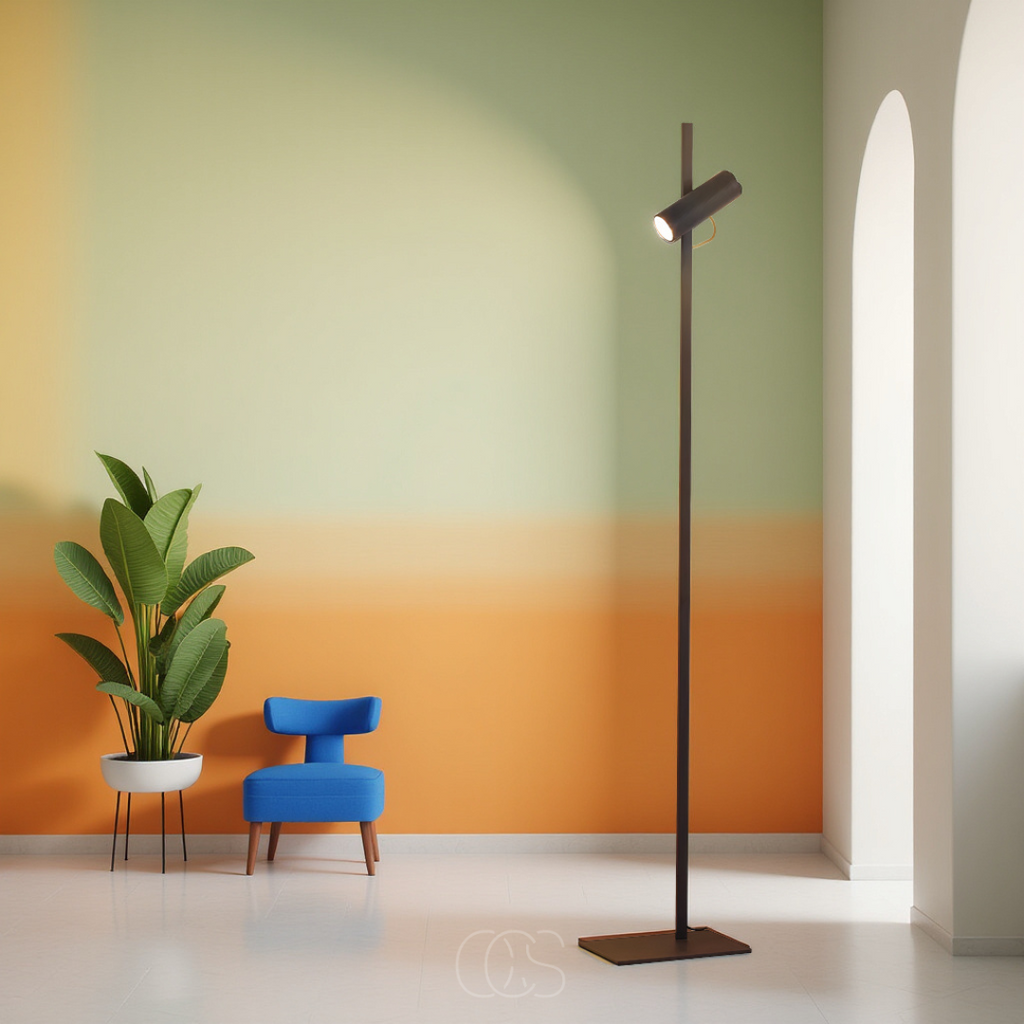 Lereks - LED Stehlampe mit Spotlicht - Leselampe