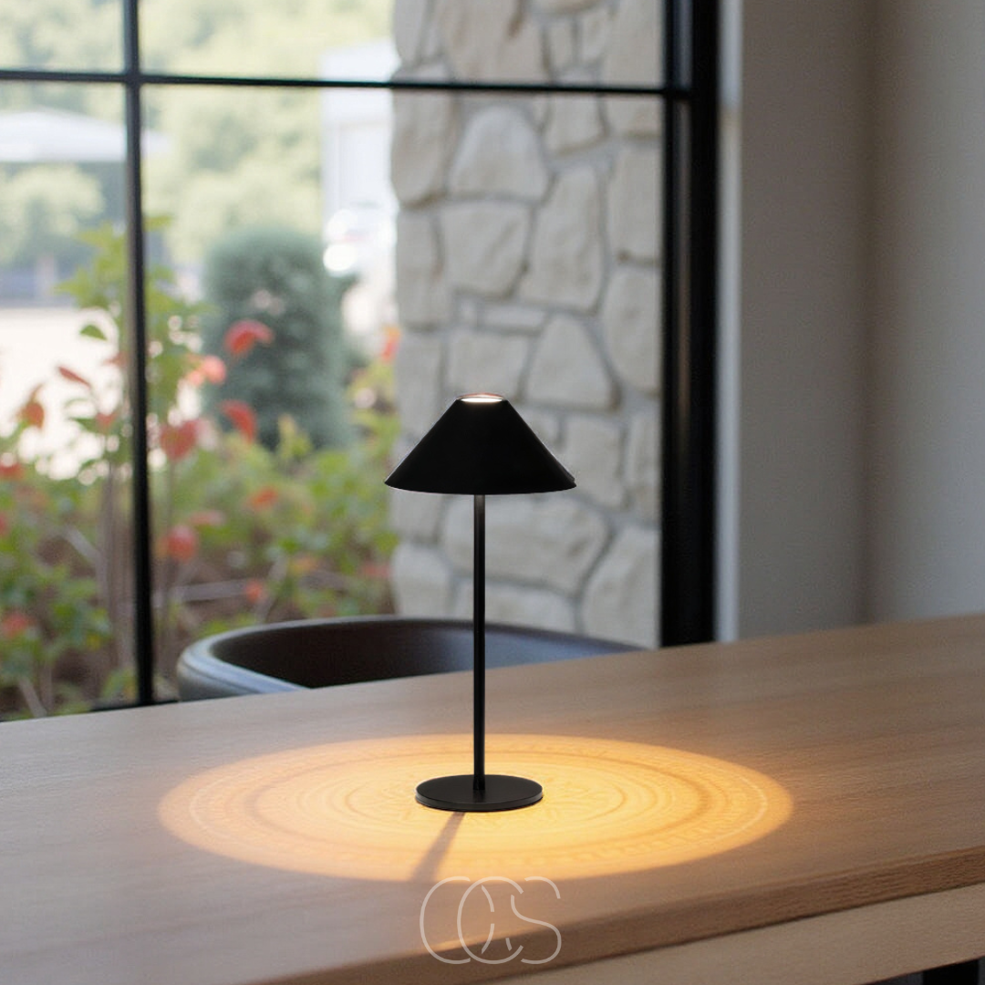 Lereks - Luksusowa Bezprzewodowa Lampa Stołowa - Dotykowa Ściemnialna Latarnia LED