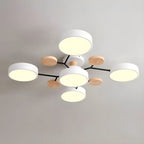 Lereks - Lámpara de techo LED metálica Macaron - Regulable 3 colores