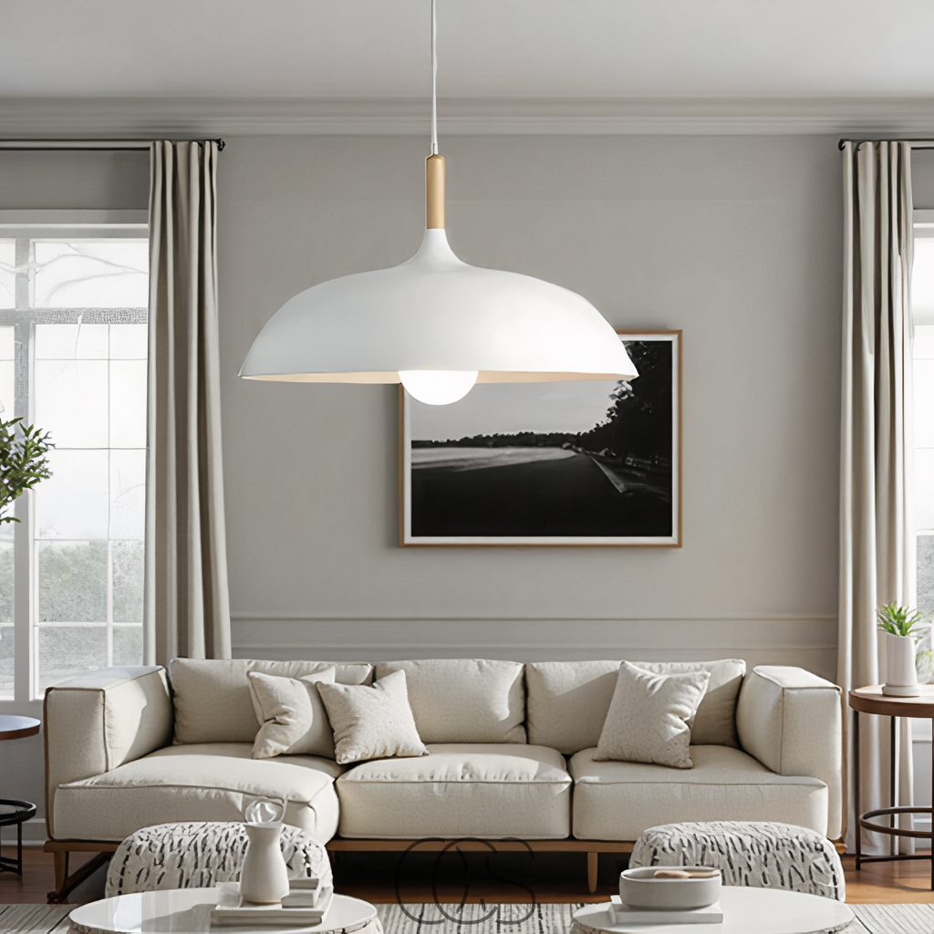 Lereks - Modern Matte Black Ceiling Lamp