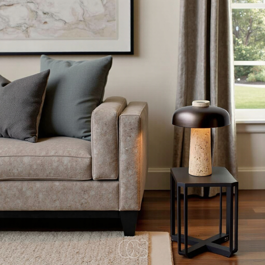 Lereks - Modern Stone Table Lamp
