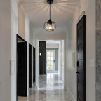 Lereks - Nordic Pendant Lamp with Spherical Glass - Black Design